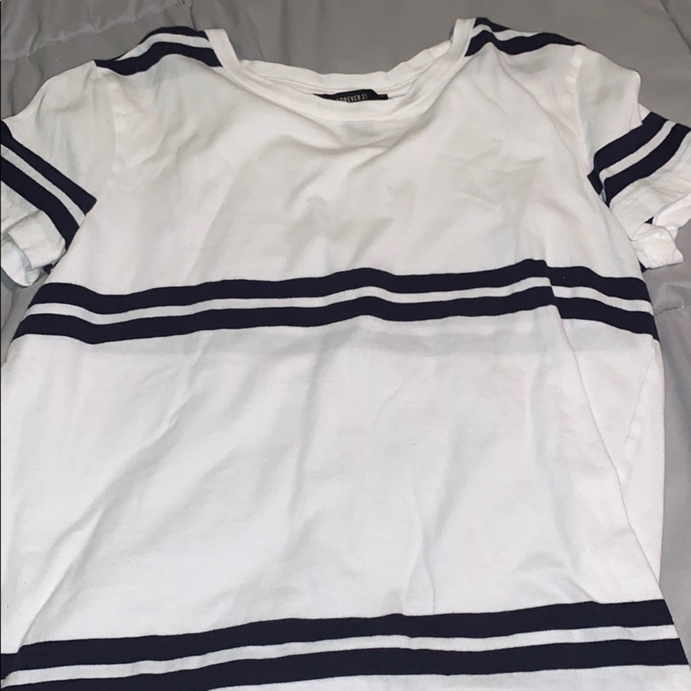 striped forever 21 top